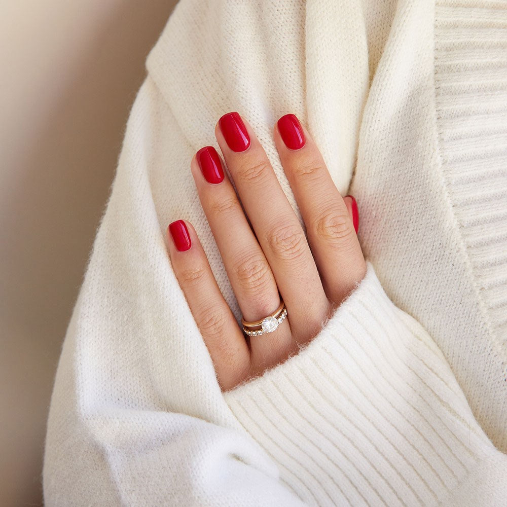 Gelous Rouge gel nail polish - photographed in Australia on model