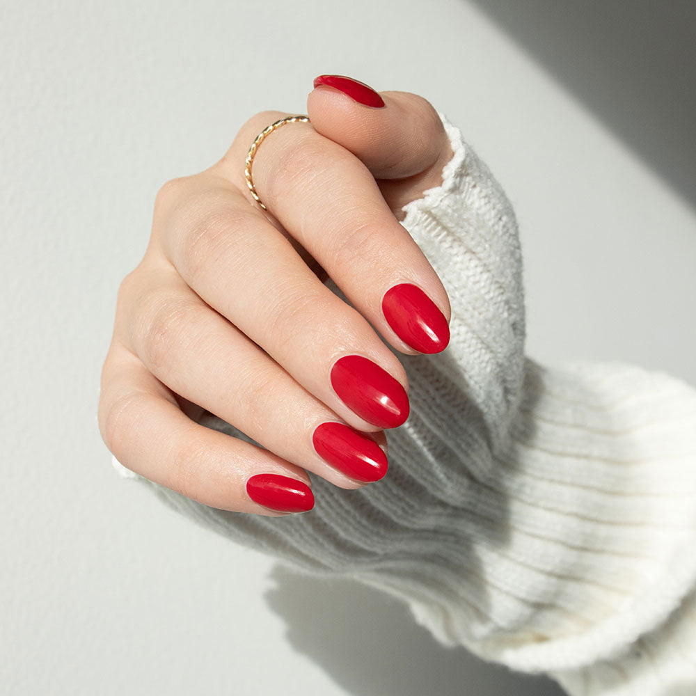 Gelous Rouge gel nail polish - photographed in Australia on model