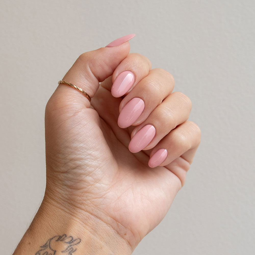 Gelous Settle Petal gel nail polish - photographed in Australia on model
