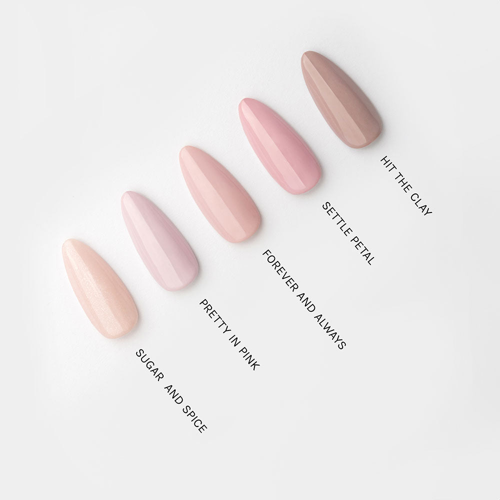 Gelous Settle Petal gel nail polish comparison - photographed in New Zealand