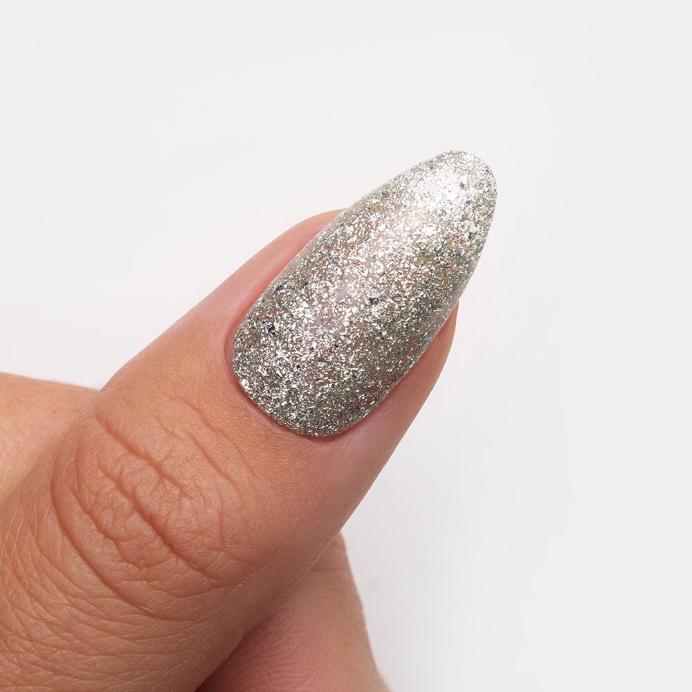 Gelous Silver Lining gel nail polish swatch - photographed in Australia
