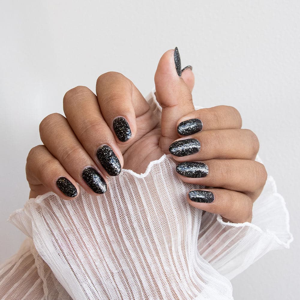 Gelous Starry Night gel nail polish - photographed in Australia on model