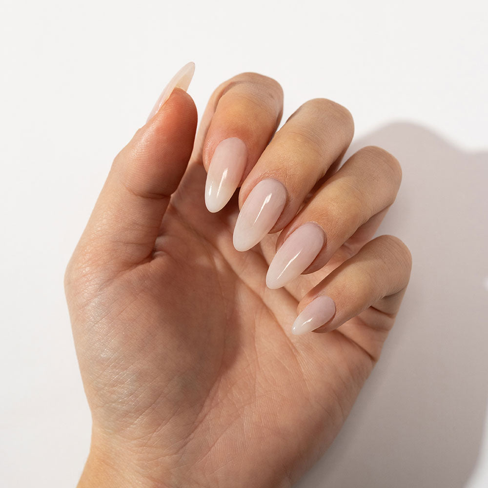 Gelous Spilt Milk gel nail polish - photographed in Australia on model