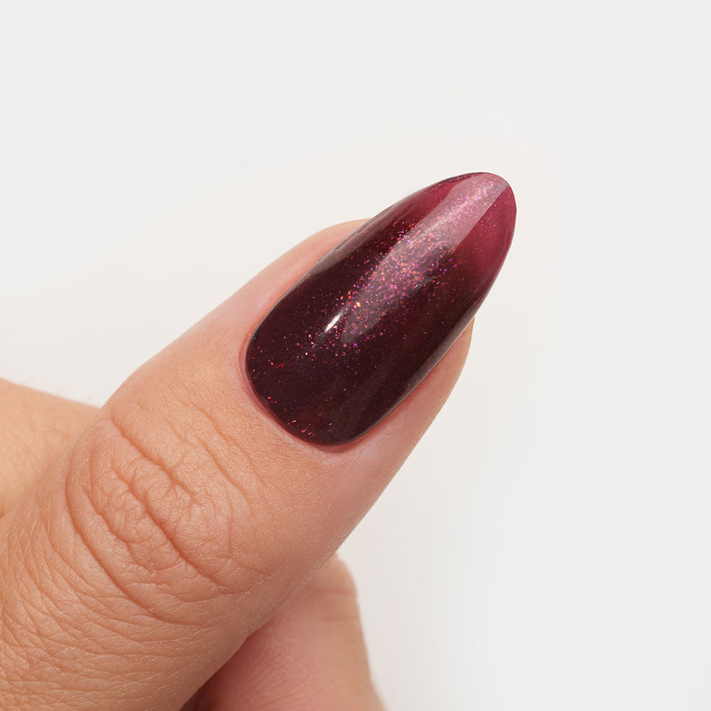 Gelous Sipping Sangria gel nail polish swatch - photographed in Australia