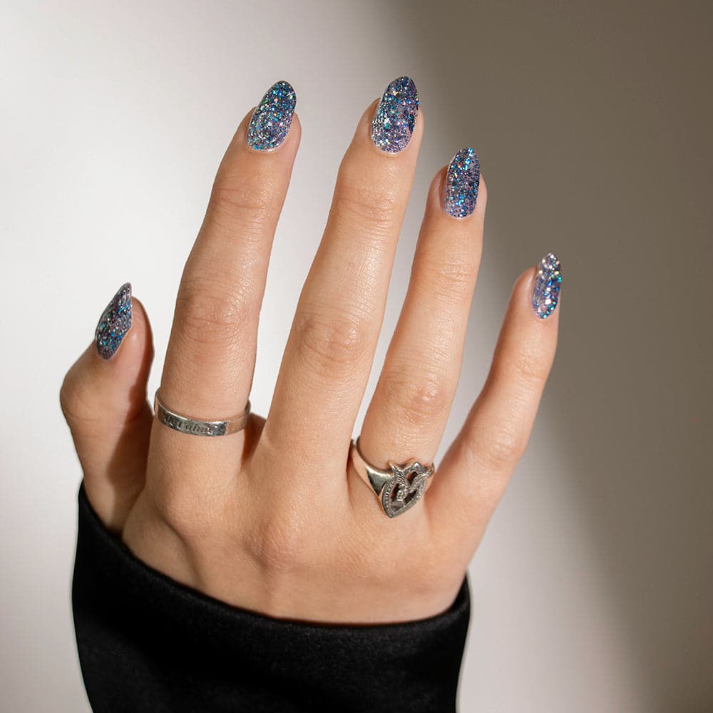 Gelous Stardust gel nail polish - photographed in Australia on model