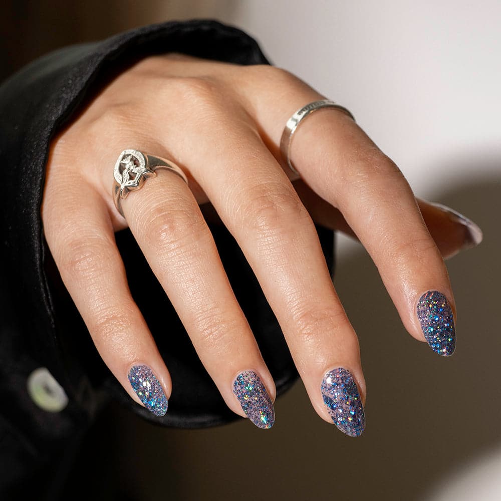 Gelous Stardust gel nail polish - photographed in Australia on model