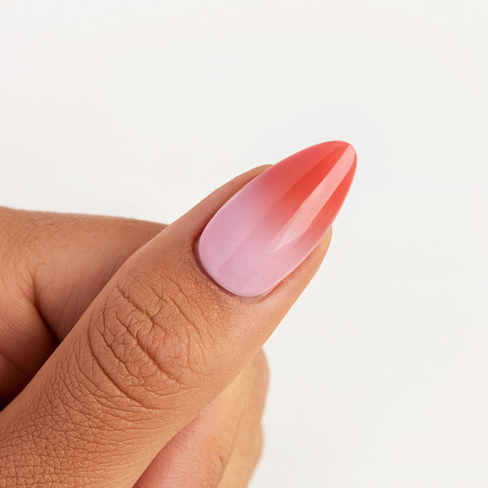 Gelous Thermal Siesta gel nail polish - photographed in Australia on model
