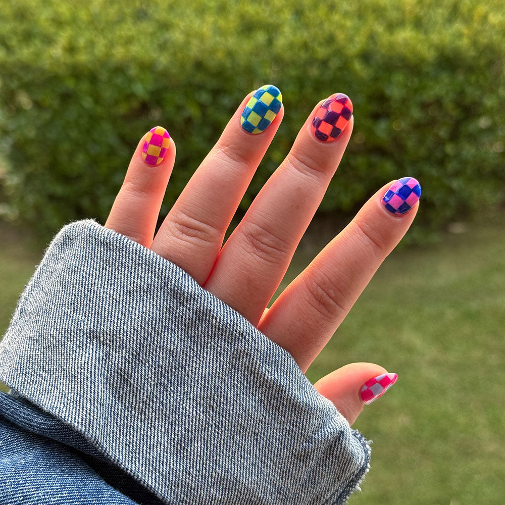 Gelous Tickled Pink gel nail polish - photographed in Australia on model