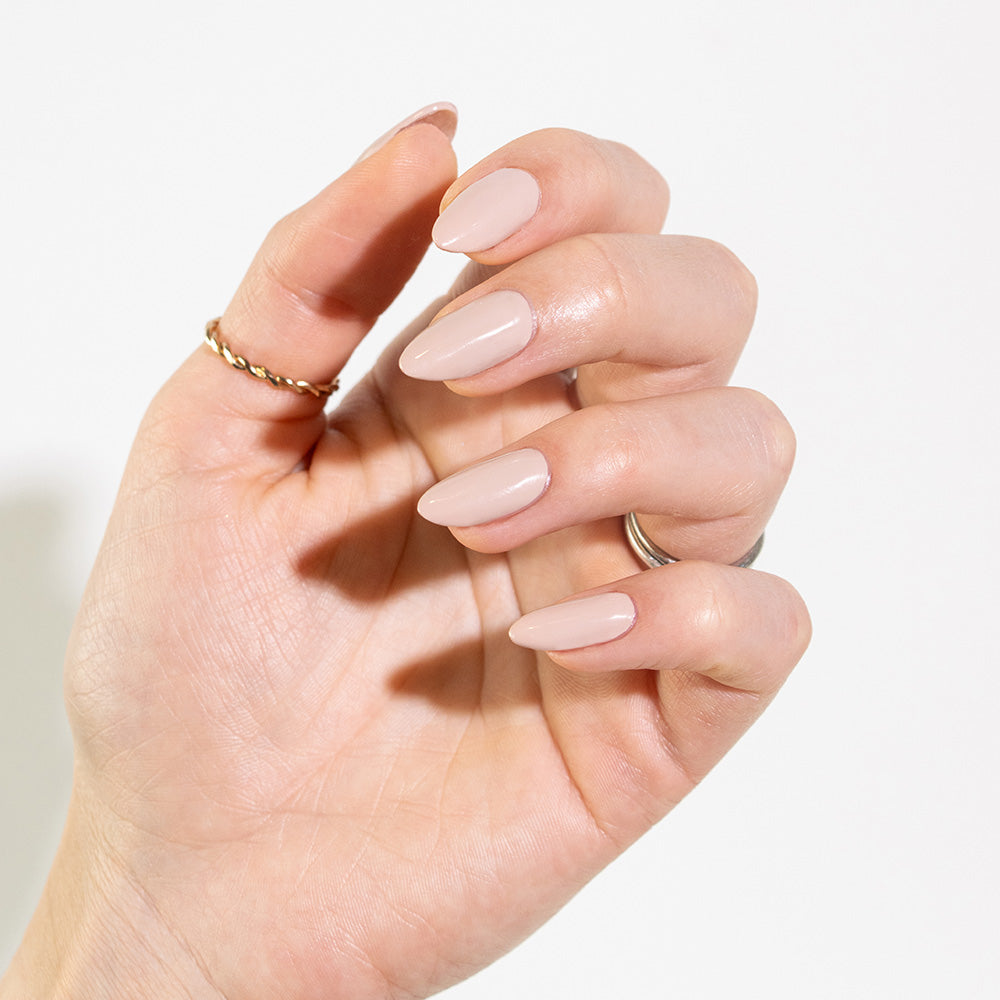 Gelous That's the Clay It Is gel nail polish - photographed in Australia on mode