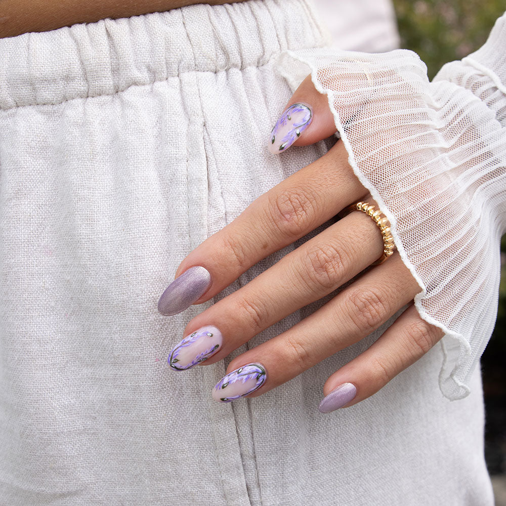 Gelous Velvet Haze gel nail polish - photographed in Australia on model