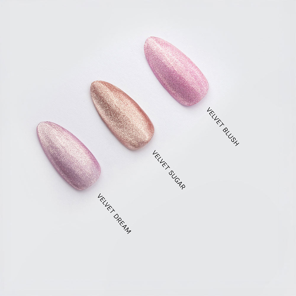Gelous Velvet Sugar gel nail polish comparison - photographed in Australia