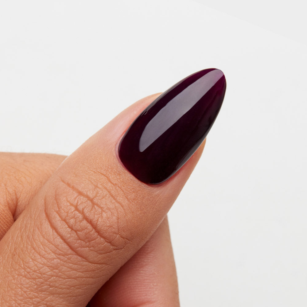 Gelous Vampy Purple gel nail polish swatch - photographed in Australia