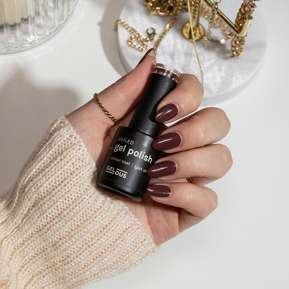 Gelous Woodland gel nail polish - photographed in Australia on model