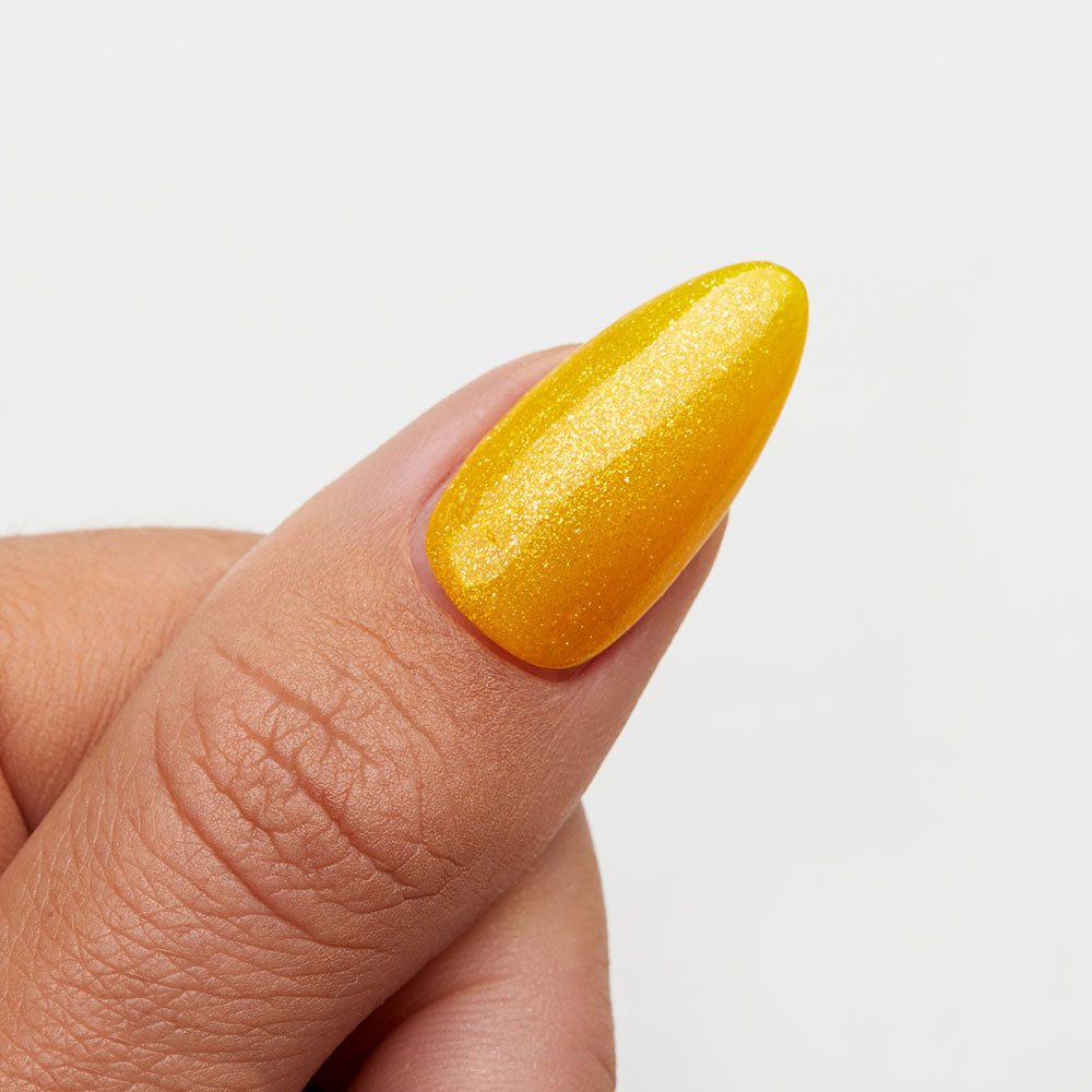 Gelous Walking on Sunshine gel nail polish swatch - photographed in Australia
