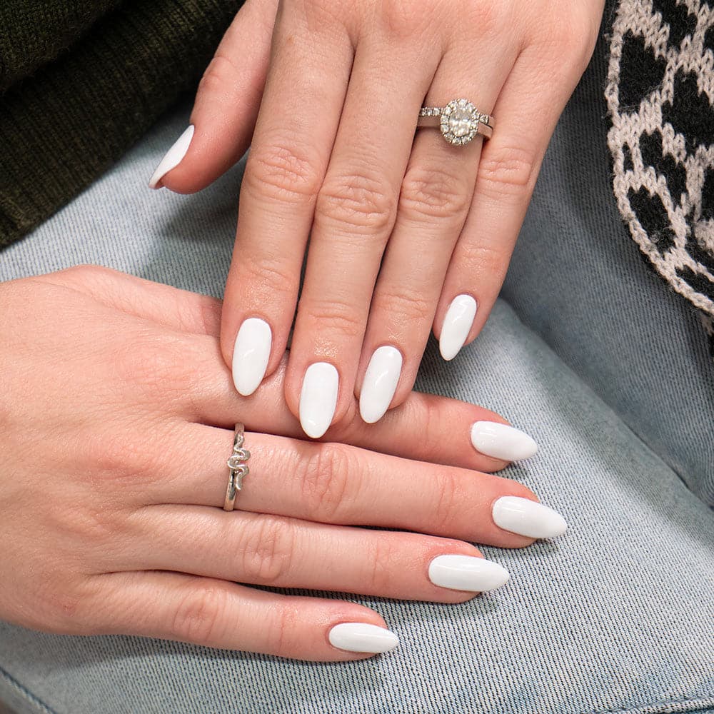Gelous Whiteout gel nail polish - photographed in Australia