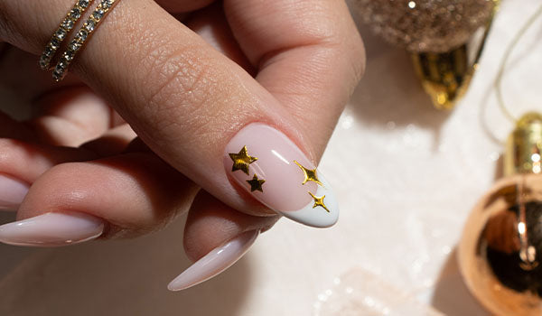 How to apply Nail Art Stickers - photographed on model in Australia