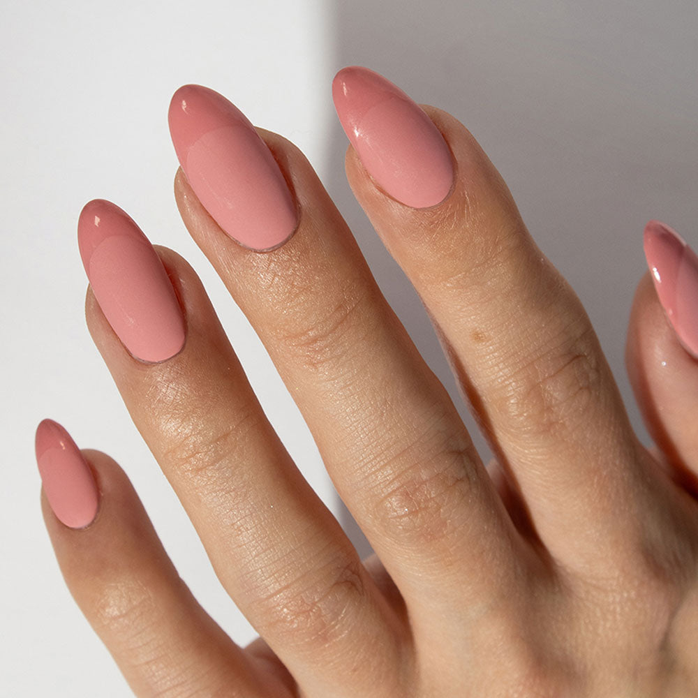 Gelous Imperfect Matte Top Coat gel nail polish on model - photographed in Australia