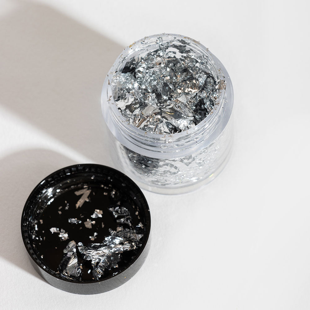 Gelous Silver Leaf Nail Art product photo - photographed in Australia