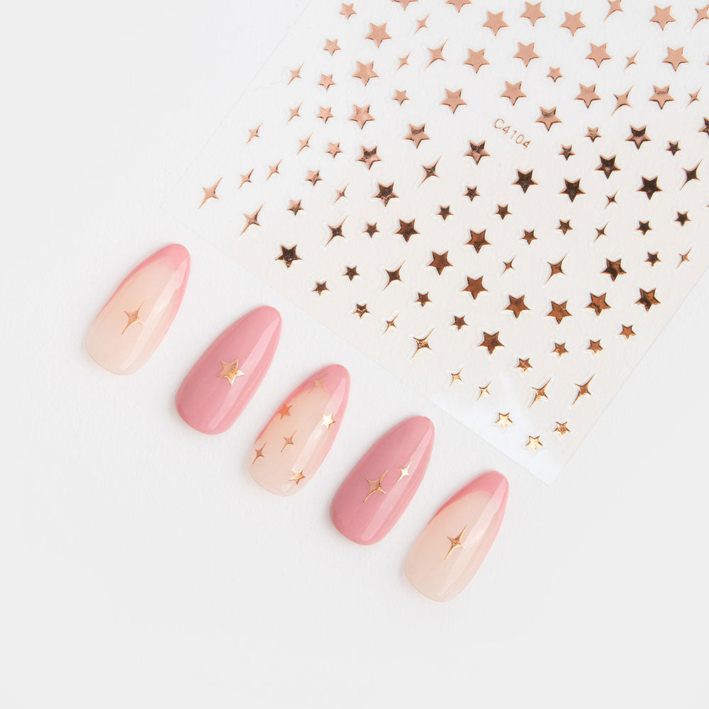 Gelous Rose Gold Nail Art Stickers product photo - photographed in Australia