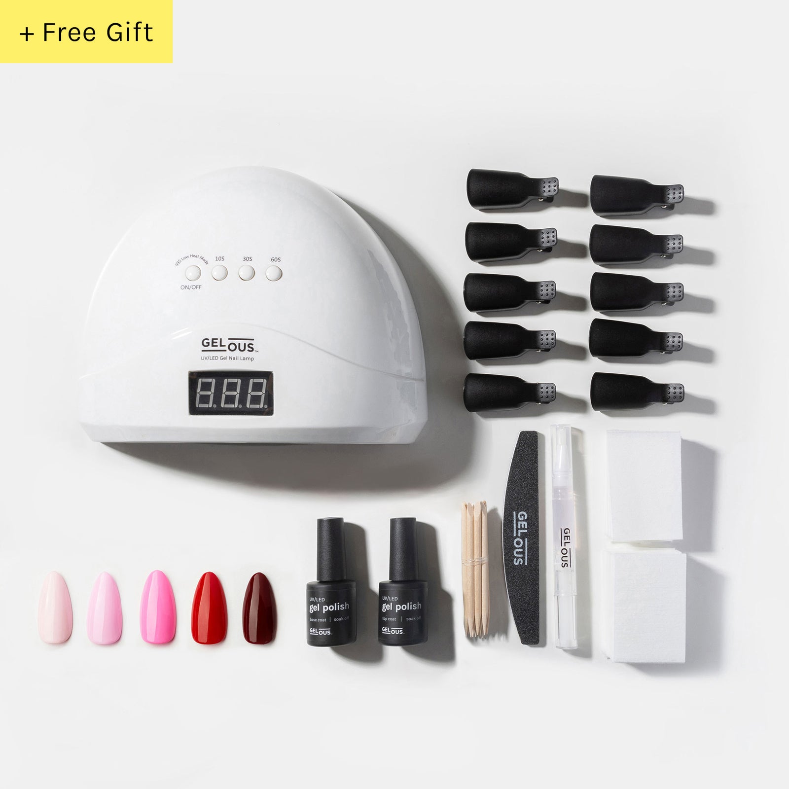 Gelous gel nail polish Pinks & Reds Ultimate Starter Kit - photographed in Australia