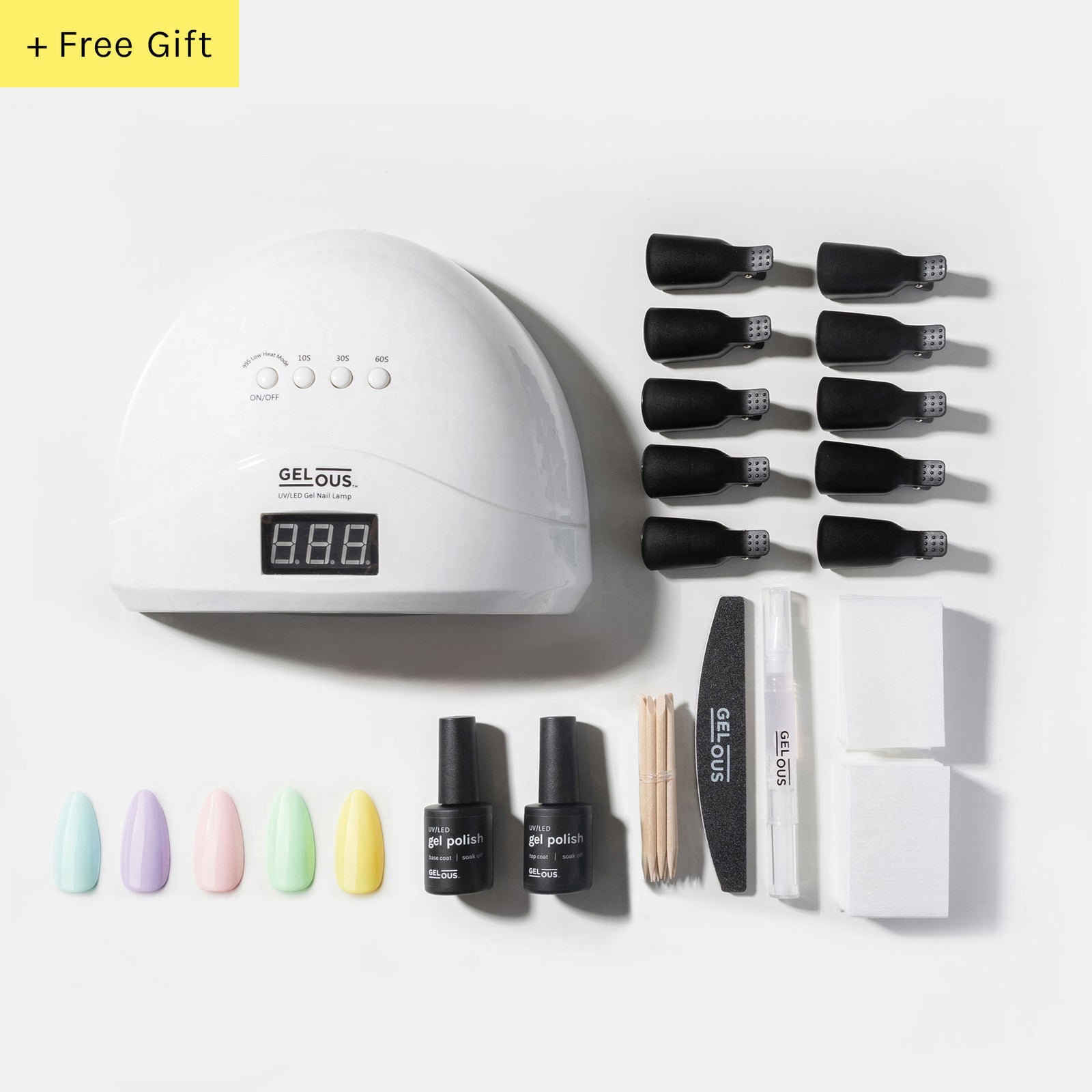 Gelous gel nail polish Pastels Ultimate Starter Kit - photographed in Australia