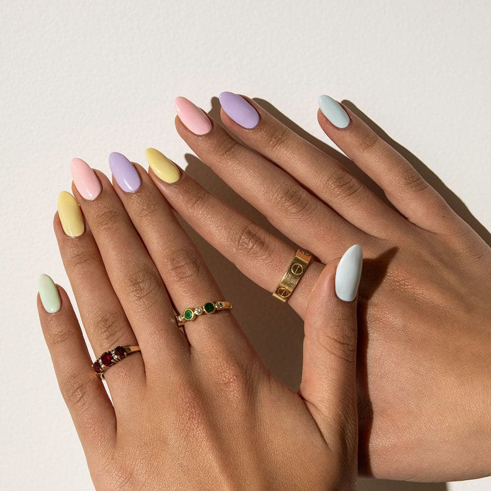 Gelous Pastel gel nail polish pack - photographed in Australia on model