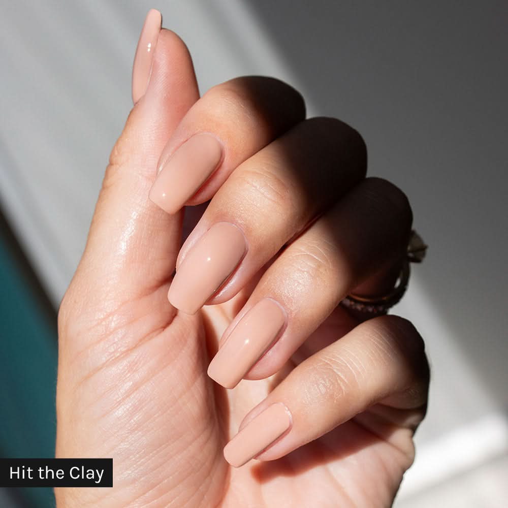Gelous gel nail polish Signature Starter Kit with Hit the Clay - photographed in Australia