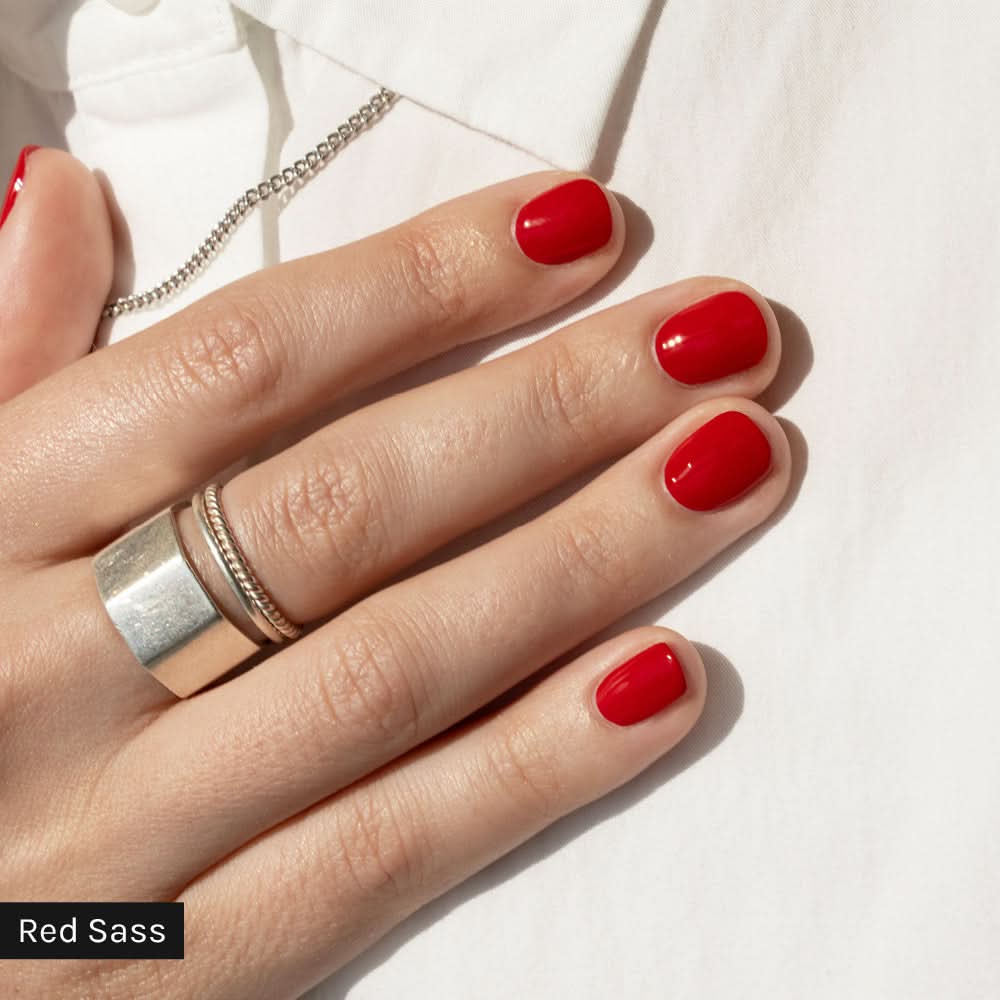 Gelous gel nail polish Signature Starter Kit with Red Sass - photographed in Australia