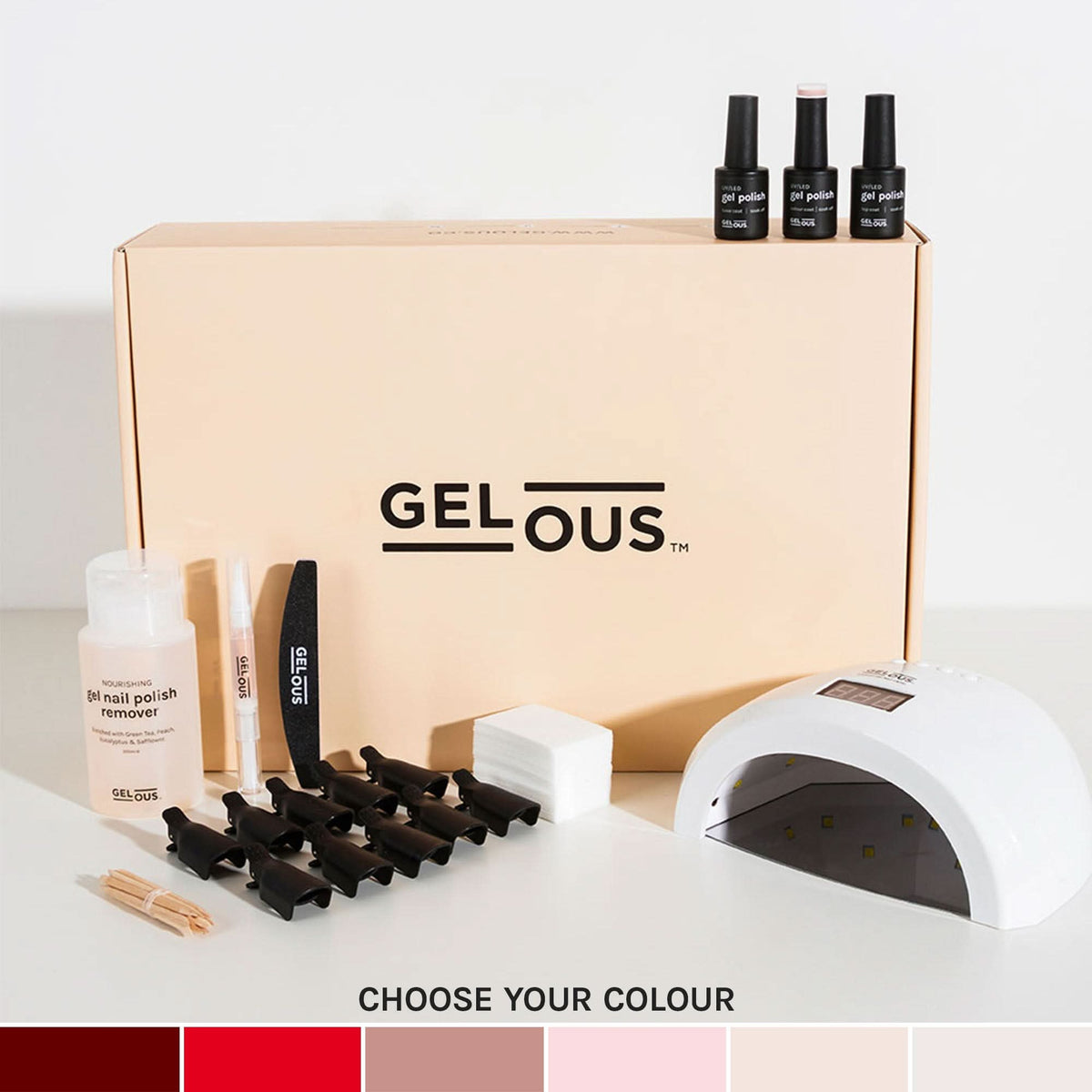 Gelous gel nail polish Signature Starter Kit - photographed in Australia