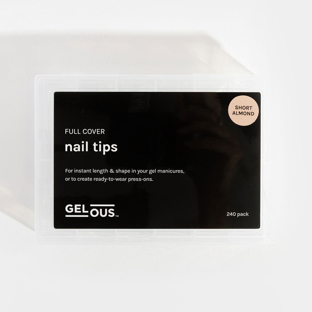 Gelous Short Almond Nail Tips product photo - photographed in Australia