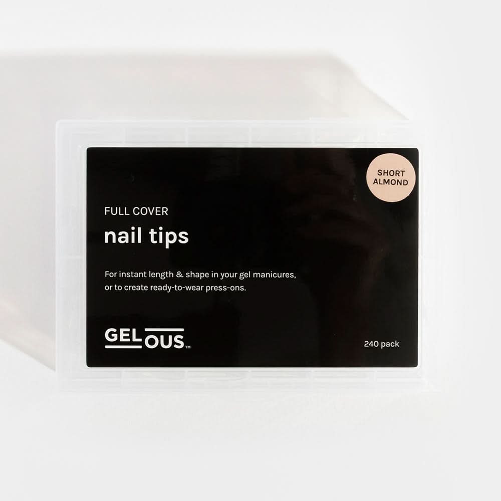 Gelous Short Almond Nail Tips product photo - photographed in Australia