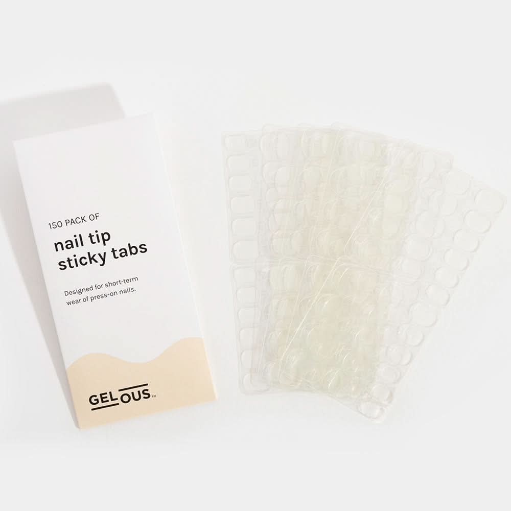 Gelous Nail Tip Sticky Tabs (150 Pack) Product Photo - photographed in Australia
