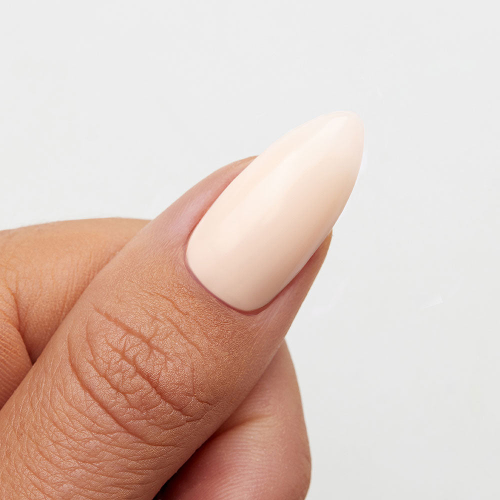 Gelous Satin Top Coat gel nail polish on model - photographed in Australia