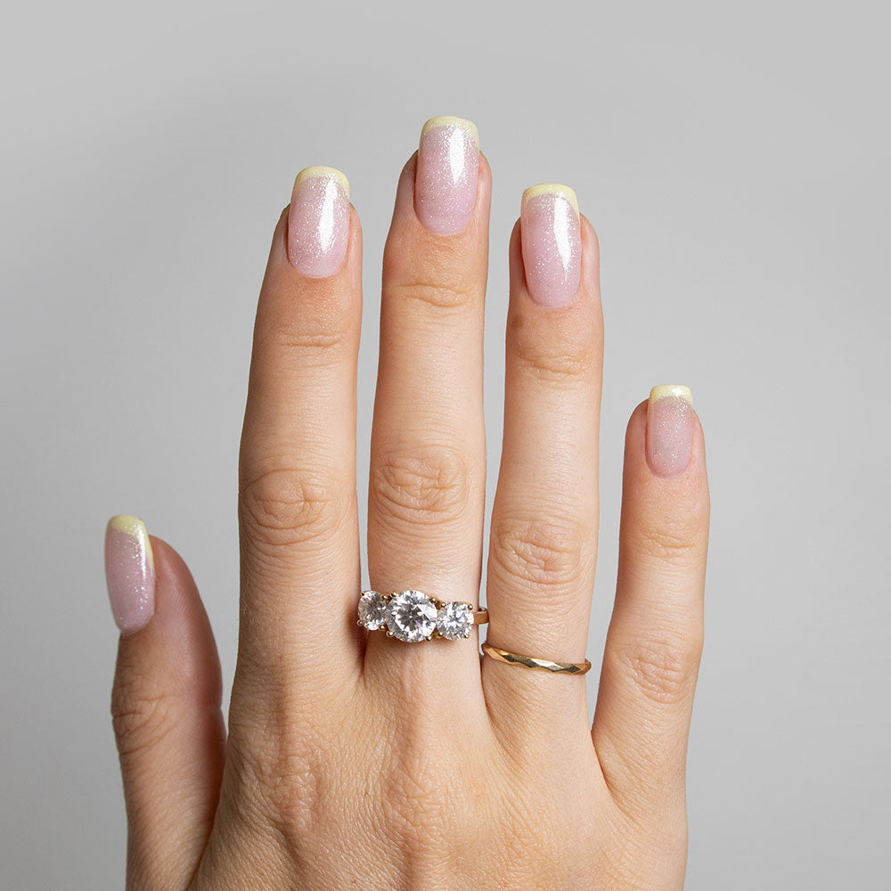 Gelous Shimmer Top Coat gel nail polish swatch - photographed in Australia