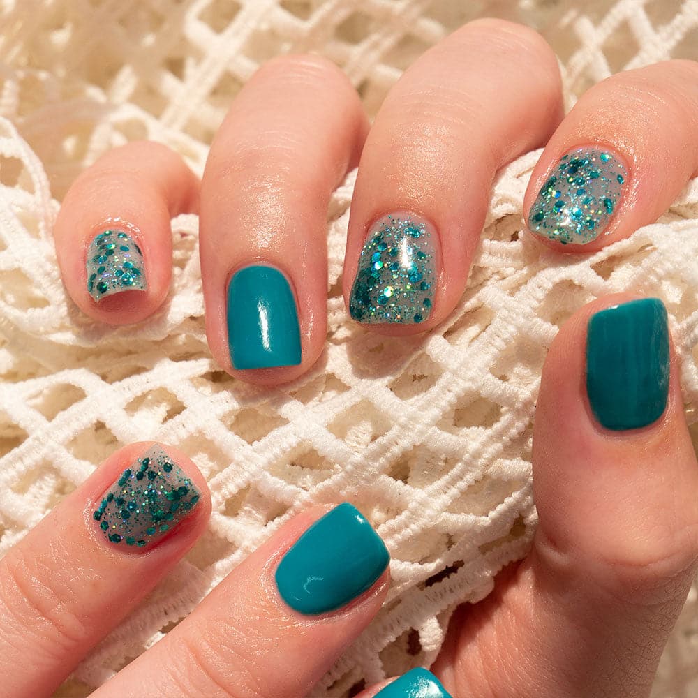 Gelous A Mermaid's Tale gel nail polish - photographed in Australia on model