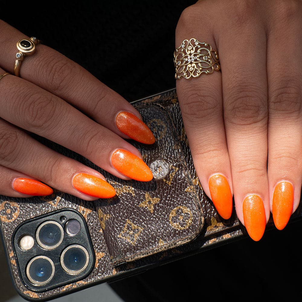 Gelous Easy Tiger gel nail polish - photographed in Australia on model