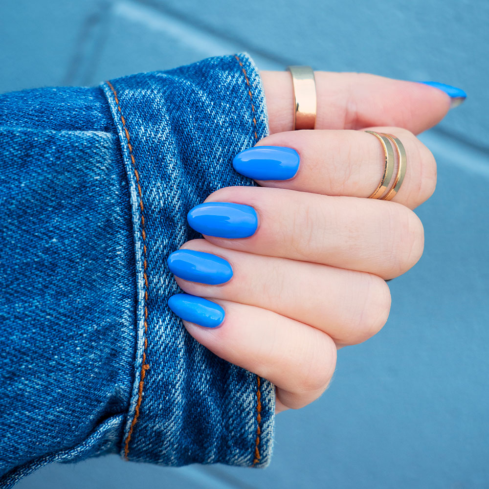 Gelous Heart of the Ocean gel nail polish - photographed in Australia on model