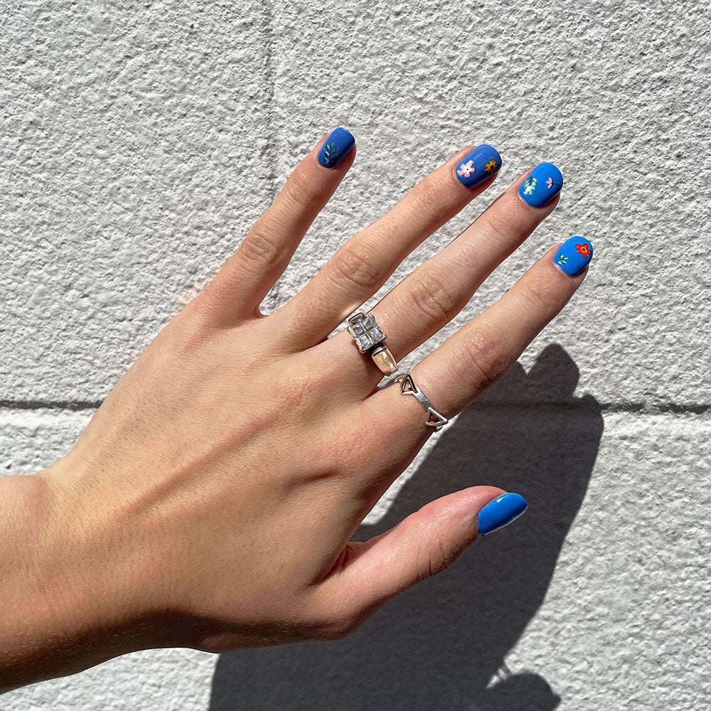 Gelous Heart of the Ocean gel nail polish - photographed in Australia on model
