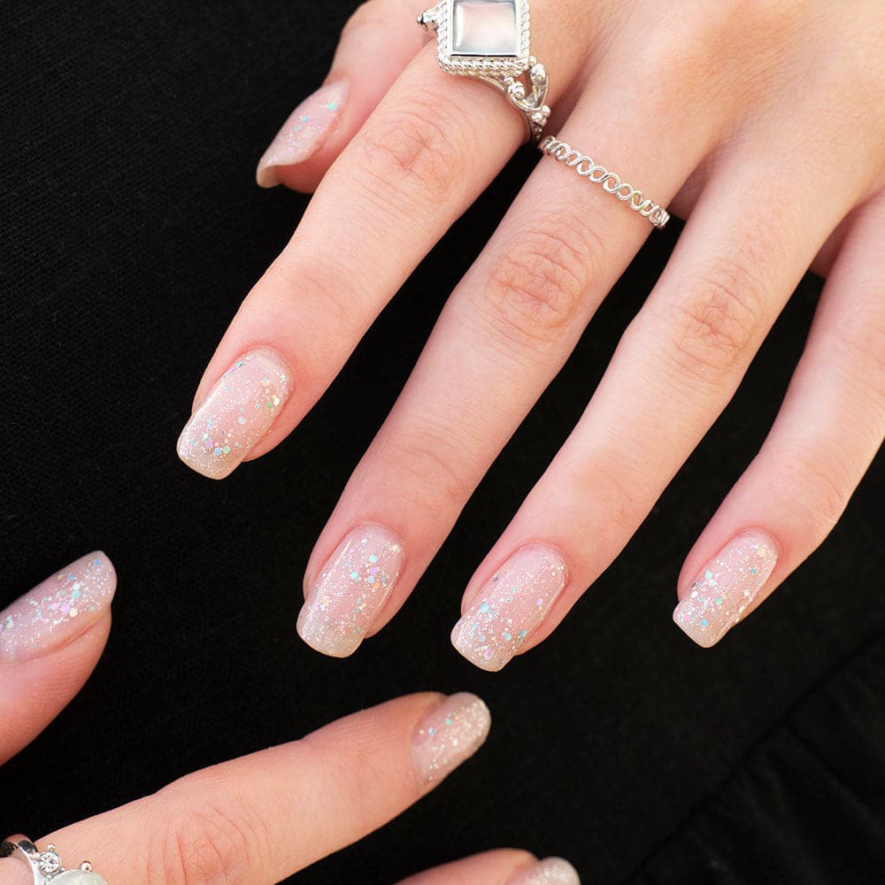 Gelous Ice Queen gel nail polish - photographed in Australia on model