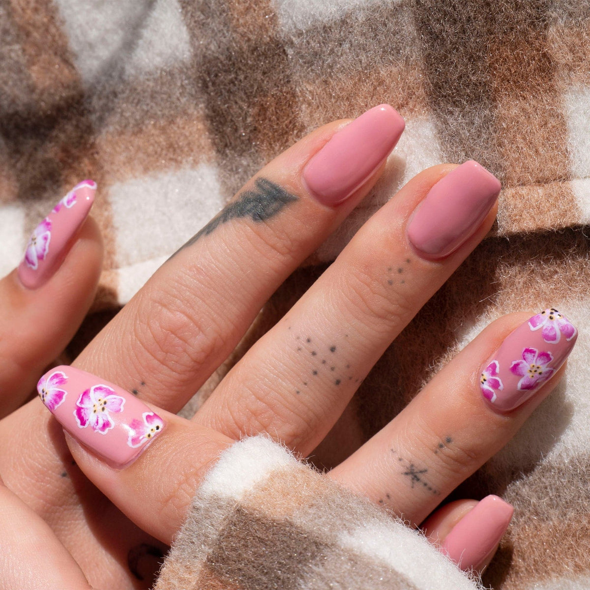 Gelous Making Me Blush gel nail polish - photographed in Australia on model