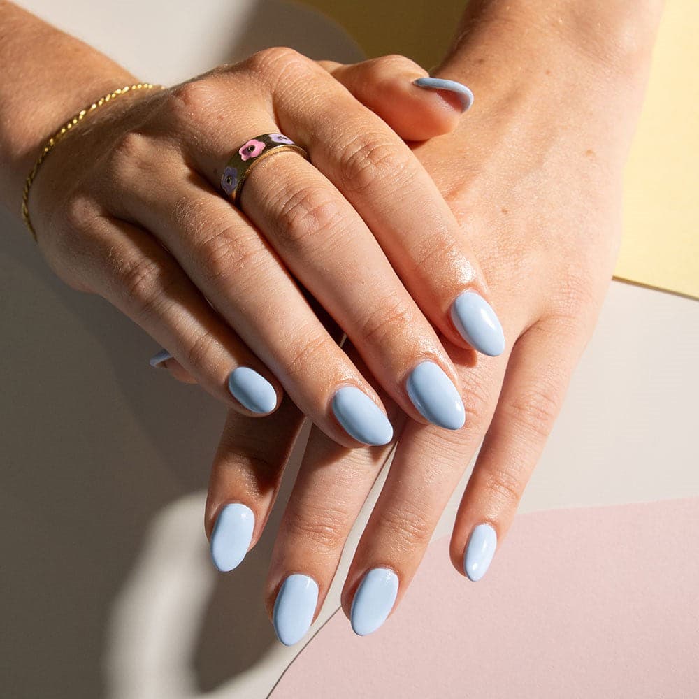 Gelous Morning Glory gel nail polish - photographed in Australia on model