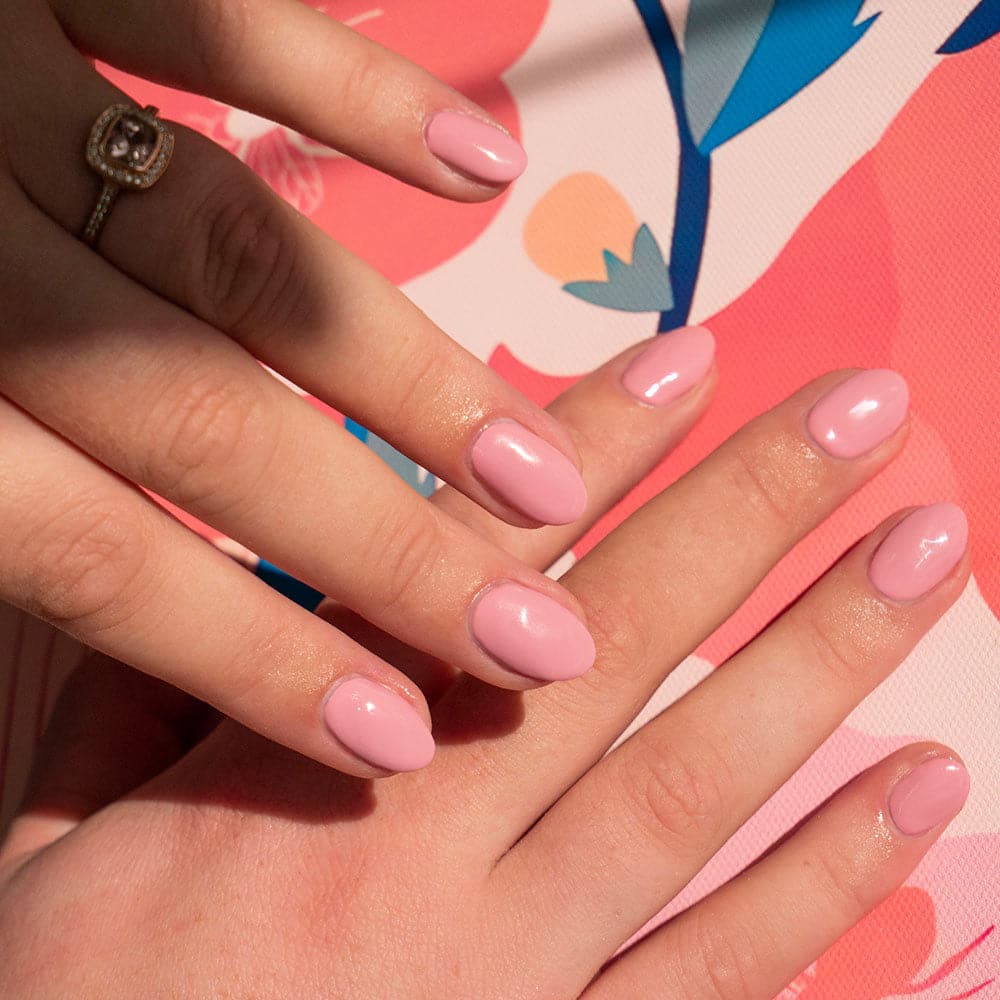 Gelous Settle Petal gel nail polish - photographed in Australia on model
