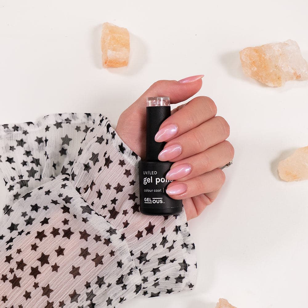 Gelous Shy Girl gel nail polish - photographed in Australia on model