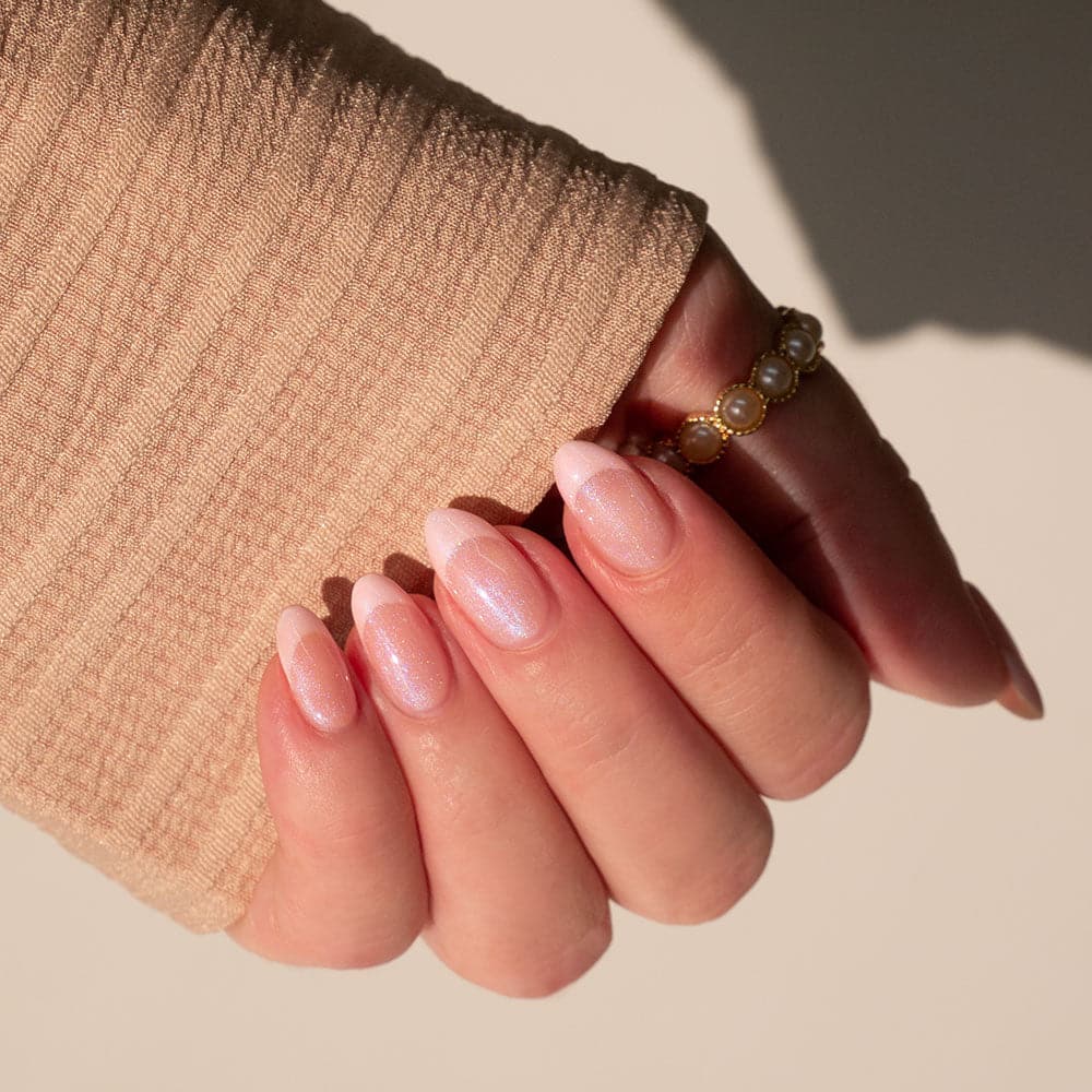 Gelous Shy Girl gel nail polish - photographed in Australia on model