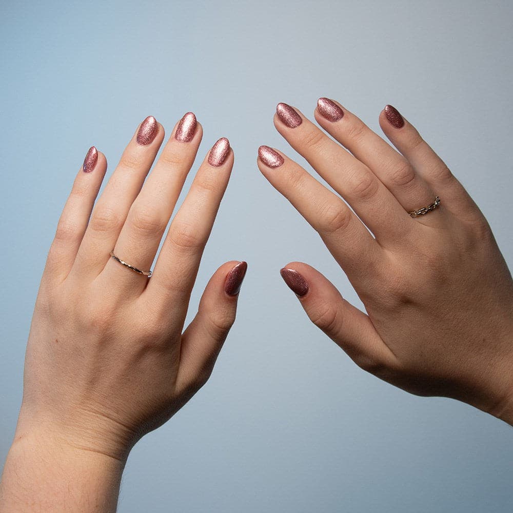 Gelous Thermal Dusk Till Dawn gel nail polish - photographed in Australia on model