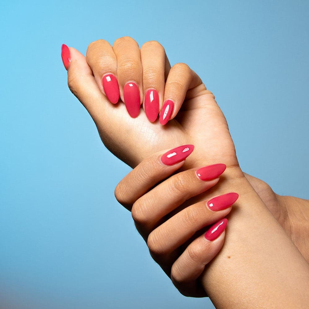 Gelous Thermal Siesta gel nail polish - photographed in Australia on model