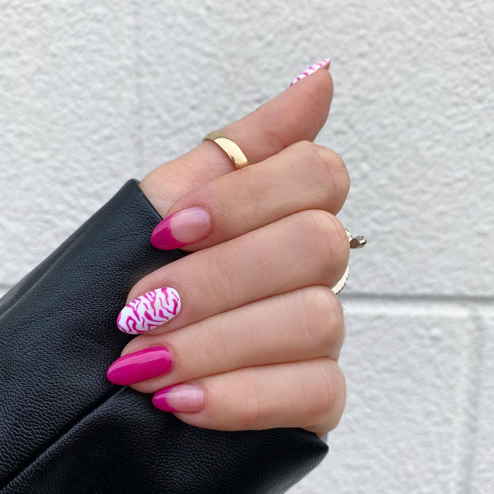Gelous Very Berry gel nail polish - photographed in Australia on model