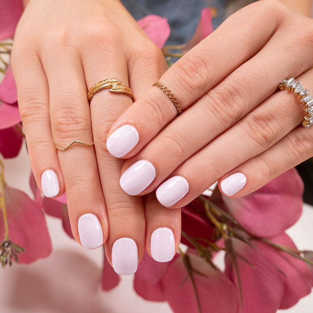 Gelous Wisteria Lane gel nail polish - photographed in Australia on model