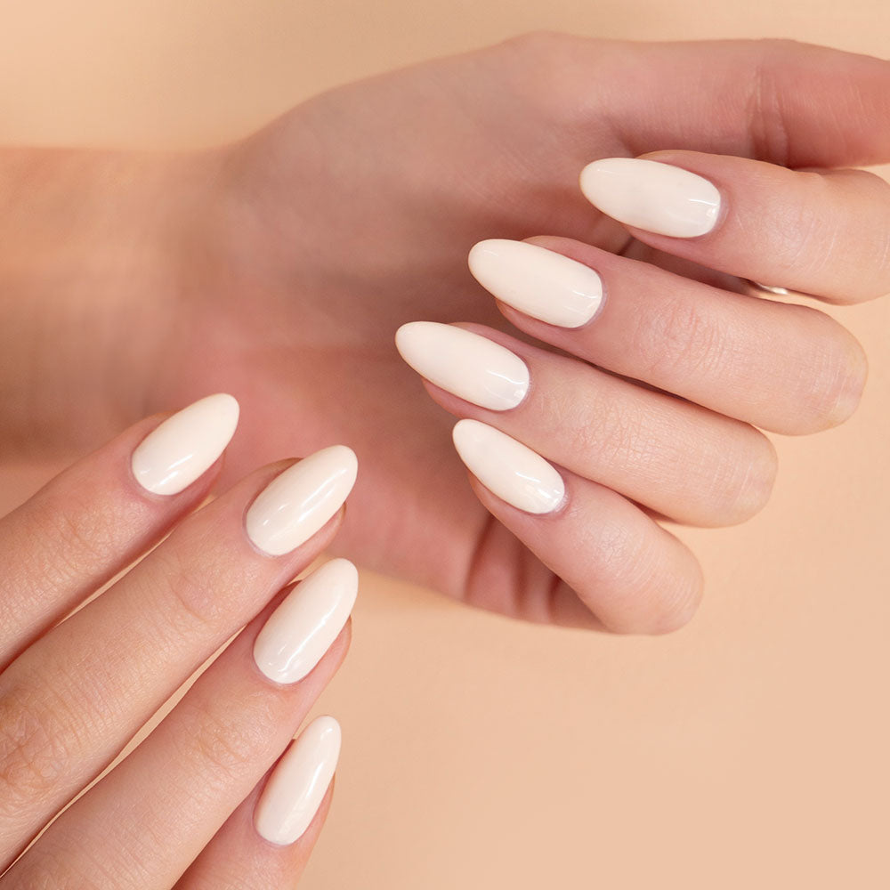 Gelous Walking on Eggshells gel nail polish - photographed in Australia on model