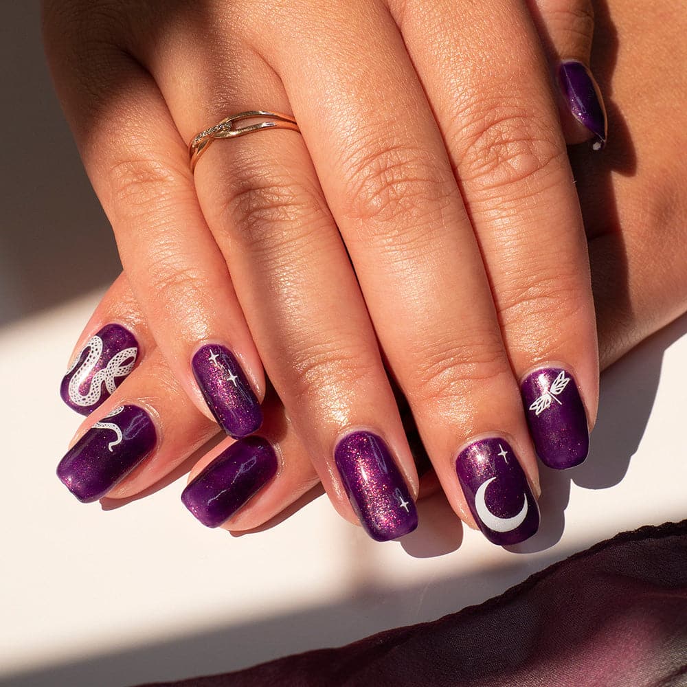 Gelous Witching Hour gel nail polish - photographed in Australia on model